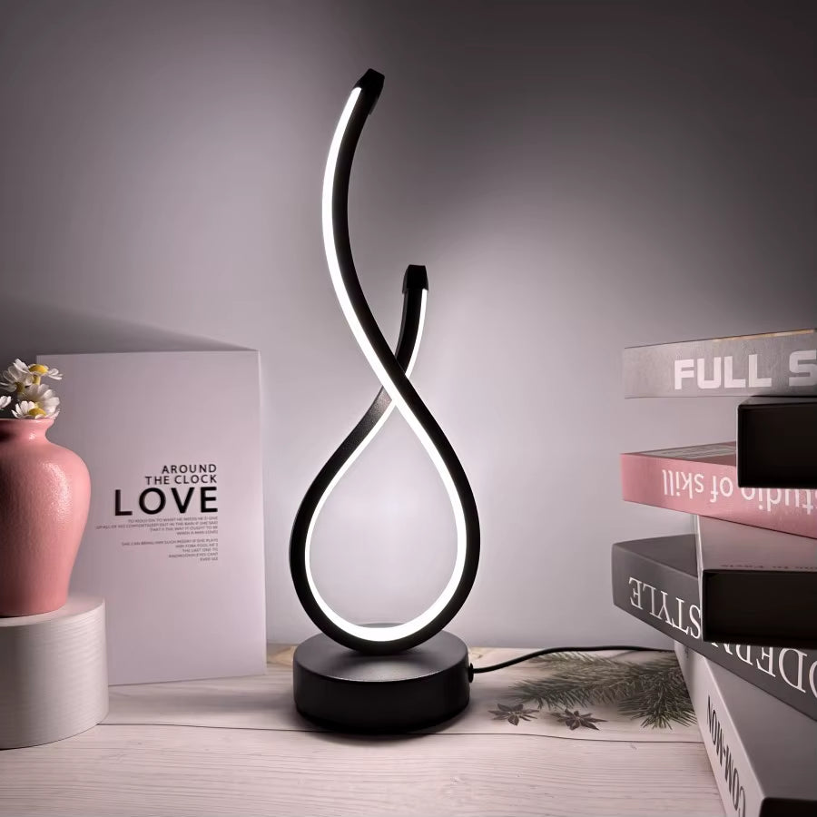 Creative Spiral LED Night Light 3 Colors 