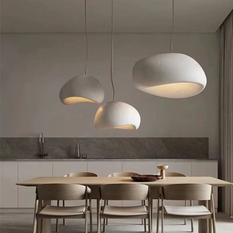 Japanese Wabi Sabi Chandelier Modern LED Pendant Light