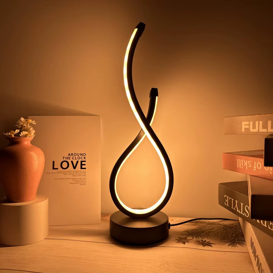 Creative Spiral LED Night Light 3 Colors 