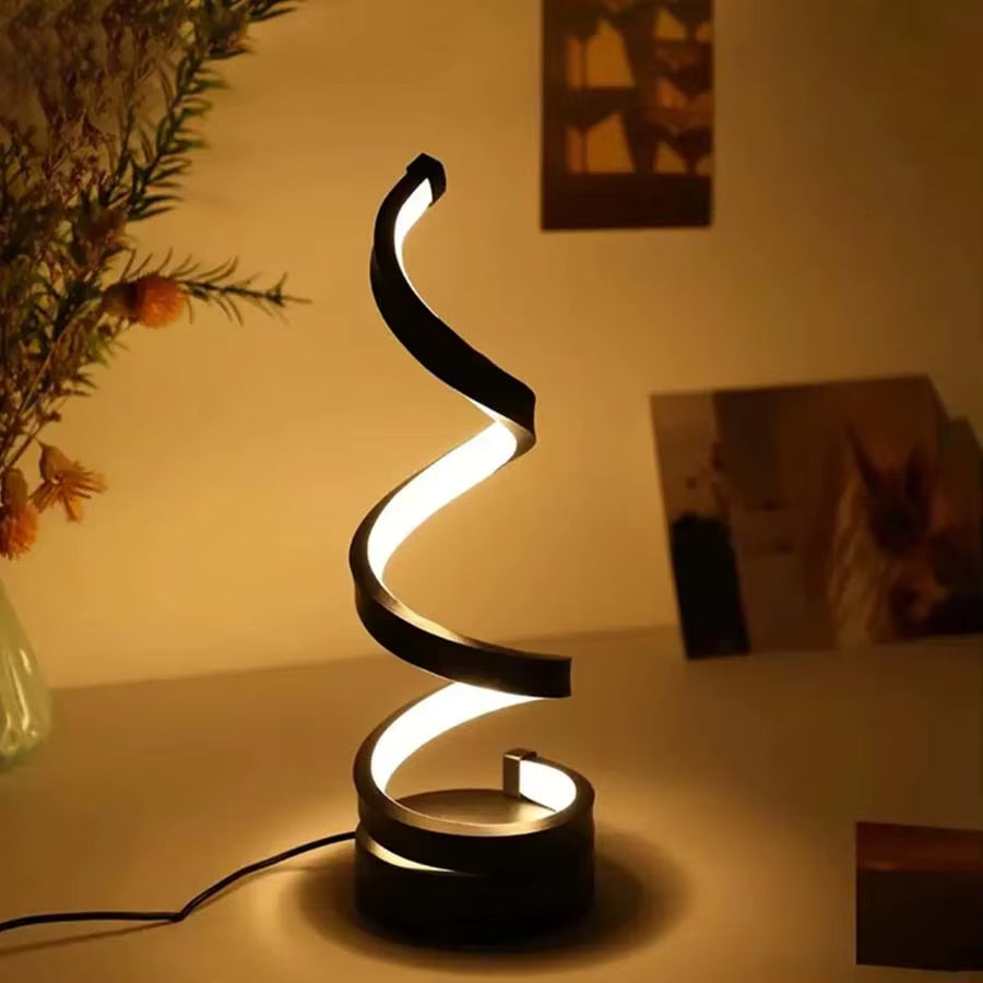 Creative Spiral LED Night Light 3 Colors 